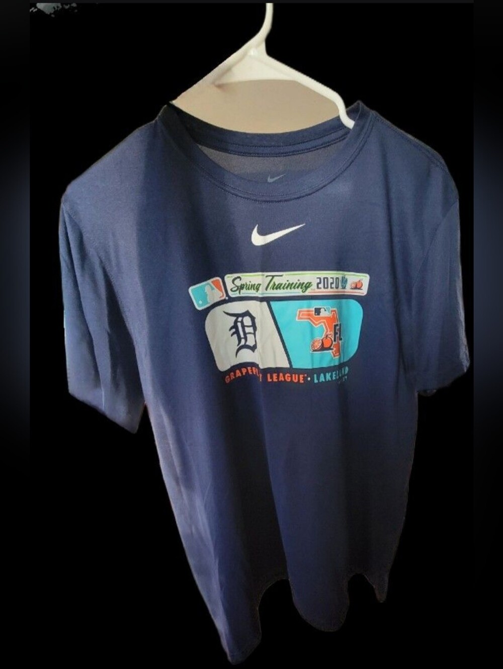 Nike Mens Navy Short-Sleeve Spring Training 2020 Graphic Tee - Size L
